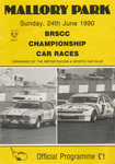 Programme cover of Mallory Park Circuit, 24/06/1990