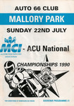 Programme cover of Mallory Park Circuit, 22/07/1990