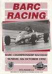Programme cover of Mallory Park Circuit, 04/10/1992