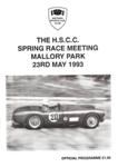 Programme cover of Mallory Park Circuit, 23/05/1993