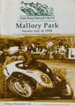 Programme cover of Mallory Park Circuit, 26/07/1998