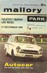 Programme cover of Mallory Park Circuit, 27/12/1965
