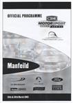 Programme cover of Manfeild Circuit, 30/03/2003