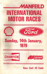 Programme cover of Manfeild Circuit, 14/01/1979