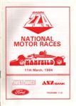 Programme cover of Manfeild Circuit, 11/03/1984