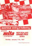 Programme cover of Manfeild Circuit, 11/01/1987