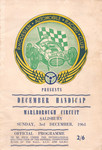 Programme cover of Marlborough Circuit (ZIM), 03/12/1961