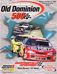 Programme cover of Martinsville Speedway, 14/10/2001