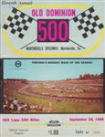 Programme cover of Martinsville Speedway, 25/09/1966