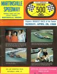 Programme cover of Martinsville Speedway, 28/04/1968