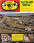 Programme cover of Martinsville Speedway, 27/04/1969