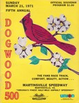 Programme cover of Martinsville Speedway, 21/03/1971