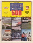 Programme cover of Martinsville Speedway, 27/04/1975