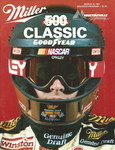 Programme cover of Martinsville Speedway, 10/03/1991