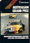Programme cover of Calder Park Raceway, 13/11/1983