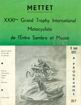 Programme cover of Mettet, 09/05/1971