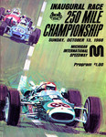 Programme cover of Michigan International Speedway, 13/10/1968