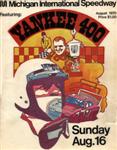 Programme cover of Michigan International Speedway, 16/08/1970
