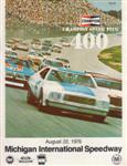Programme cover of Michigan International Speedway, 22/08/1976