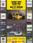 Programme cover of Michigan International Speedway, 23/09/1984