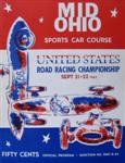 Programme cover of Mid-Ohio Sports Car Course, 22/09/1963