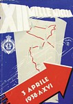 Programme cover of Mille Miglia, 03/04/1938
