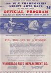 Programme cover of Milwaukee Mile, 21/09/1946