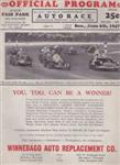 Programme cover of Milwaukee Mile, 08/06/1947