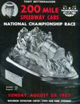 Programme cover of Milwaukee Mile, 20/08/1967