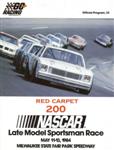 Programme cover of Milwaukee Mile, 11/05/1984
