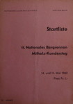Programme cover of Mitholz-Kandersteg Hill Climb, 15/05/1960