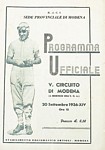 Programme cover of Modena, 20/09/1936
