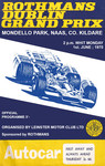 Programme cover of Mondello Park, 01/67/1970