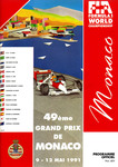 Programme cover of Monaco, 12/05/1991