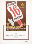 Programme cover of Montjuïc, 16/04/1950