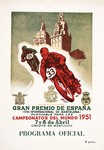 Programme cover of Montjuïc, 08/04/1951