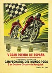 Programme cover of Montjuïc, 03/10/1954