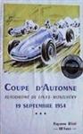 Programme cover of Linas-Montlhéry, 19/09/1954