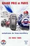 Programme cover of Linas-Montlhéry, 23/05/1965