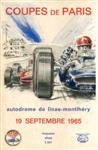 Programme cover of Linas-Montlhéry, 19/09/1965