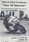 Programme cover of Linas-Montlhéry, 23/04/1972