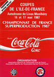 Programme cover of Linas-Montlhéry, 17/05/1987