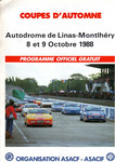 Programme cover of Linas-Montlhéry, 09/10/1988