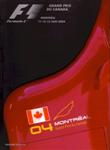 Programme cover of Circuit Gilles Villeneuve, 13/06/2004