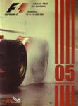 Programme cover of Circuit Gilles Villeneuve, 12/06/2005