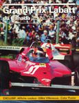 Programme cover of Circuit Gilles Villeneuve, 27/09/1981