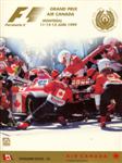 Programme cover of Circuit Gilles Villeneuve, 13/06/1999