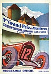 Programme cover of Montreux, 03/06/1934