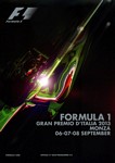 Programme cover of Monza, 08/09/2013