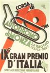 Programme cover of Monza, 24/05/1931